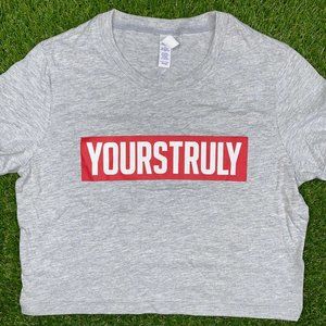 Gray YOURSTRULY Crop Top